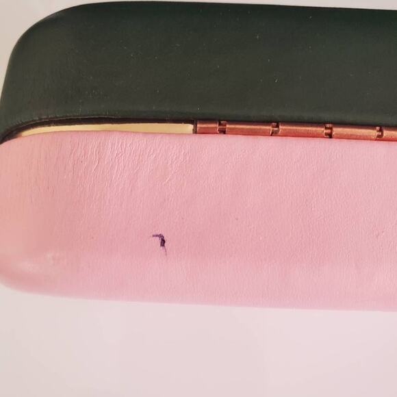 Kate Spade New York Clamshell Hardshell Sunglass Eyeglass‎ Case Pink and Green - Picture 7 of 11